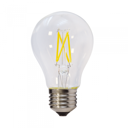 Диодна лампа 5W Е27 A60 FILAMENT 2 години гаранция